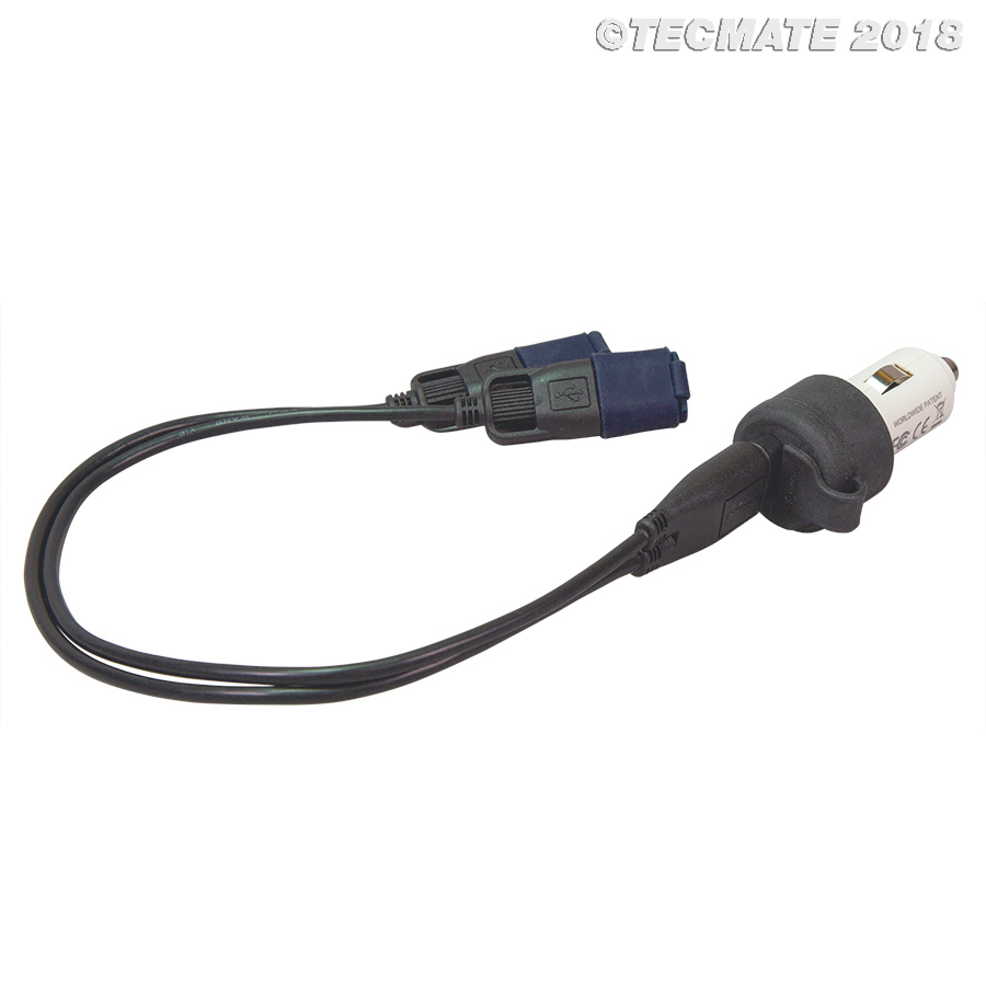3300mA dual output USB charger with AUTO plug. OptiMATE USB O-106