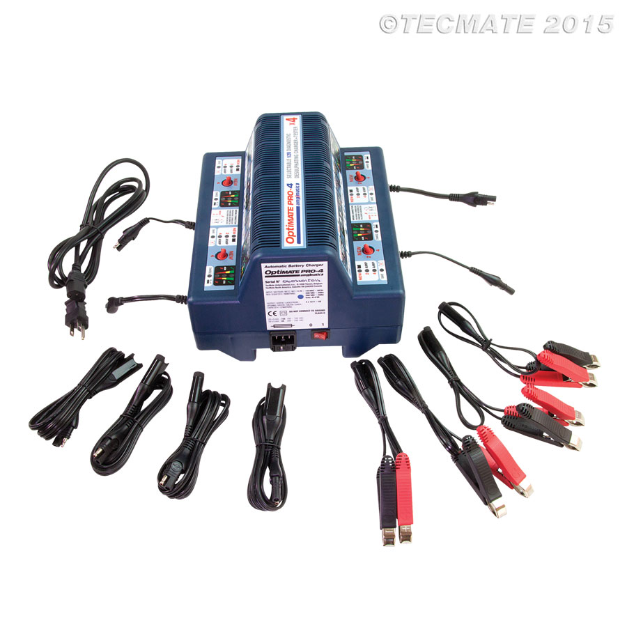 Battery charger Tecmate Optimate Pro 4x 12V-2/4Ah